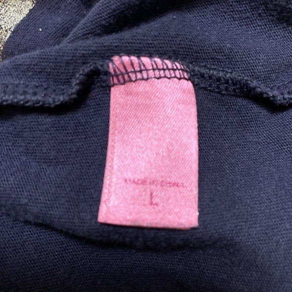 PINK navy jersey Chargers top, size L - Picture 4 of 5